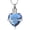 Blue, variant on Crystal Heart Cremation Jewelry Angel Wing Heart Urn Necklaces for Ashes Memorial Keepsake Pendant for Women Men Stainless Steel Memorial Keepsake Pendant
