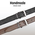 thumbnail image 6 of Van Heusen Mens Reversible Leather Belt, Classic Dress Belt For Men, Cut for Fit, Father's Day Gifts for Dad, 6 of 9