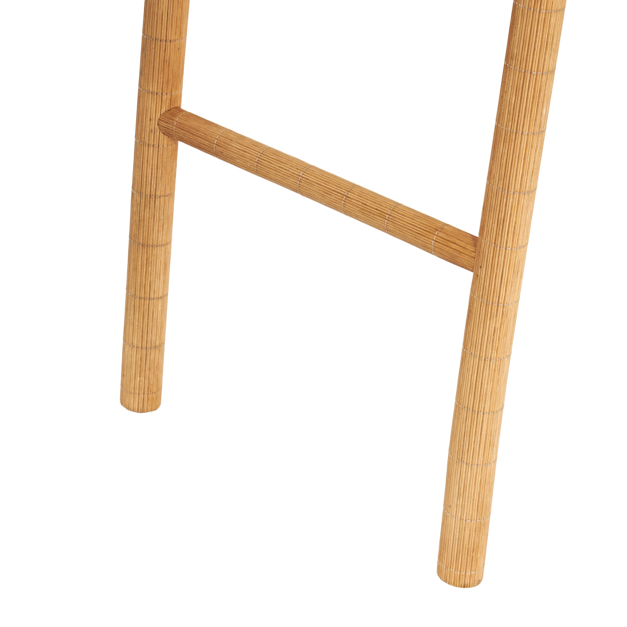 DecMode 17" x 71" Brown Wood Handmade 5 Rung Ladder, 1-Piece