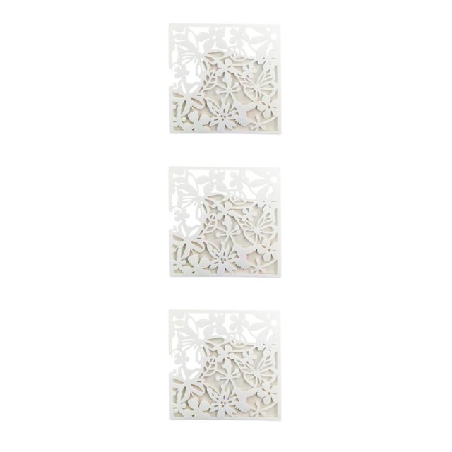 Yuarrent Panel divisor de habitación DIY de PVC, plegable, elegante y multifuncional, ligero, duradero, mariposas blancas, 4 Uds. Type1 NO1