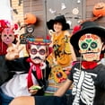 thumbnail image 5 of Day of the Dead Photo Booth Props, Dia De Los Muertos Decorations, Mexican Skull Photo Booth Props, Halloween Party Supplies, 30Pcs, 5 of 6