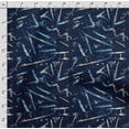 thumbnail image 4 of Soimoi Texture Printed, Japan Crepe SatinFabric, By The Yard 54 Inch Wide, Decorative Sewing Fabric For Dresses, Kimonos, Gowns, Blue, 4 of 5