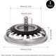 thumbnail image 5 of Colador de fregadero Tapón de acero inoxidable para fregadero de cocina y baño, diámetro de 79 mm, 2 unidades, 5 of 5