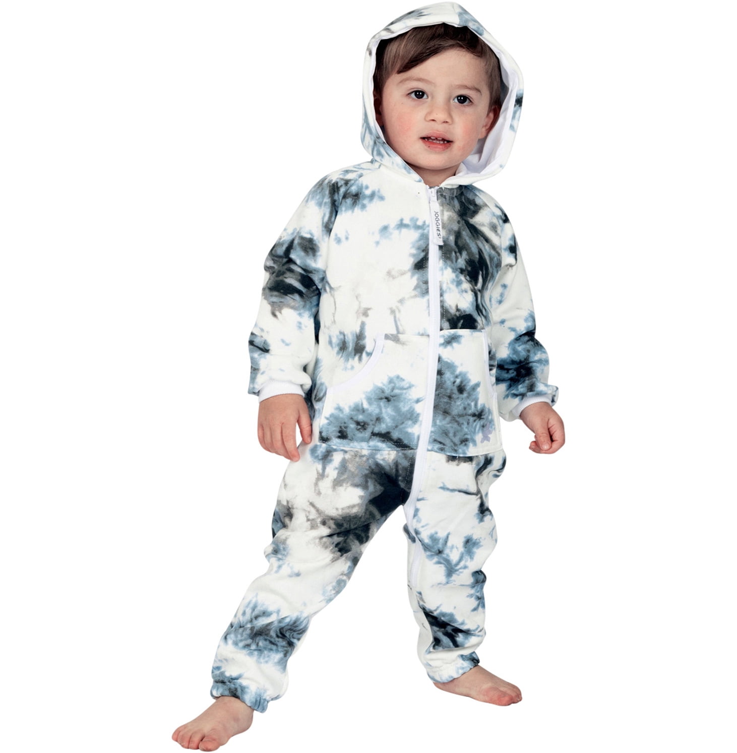 Doogie Joggies - TieDye Black Pet Hoodie - Pet - XSmall (Fits Up to 10 lbs)