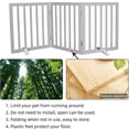 thumbnail image 5 of Dog Gate Indoor, Freestanding Dog Fence for The House, Doorways, Hallways,or Stairs,Pet Gate Foldable Wooden,Expandable 24" Height 3 Panels,Grey, 5 of 5