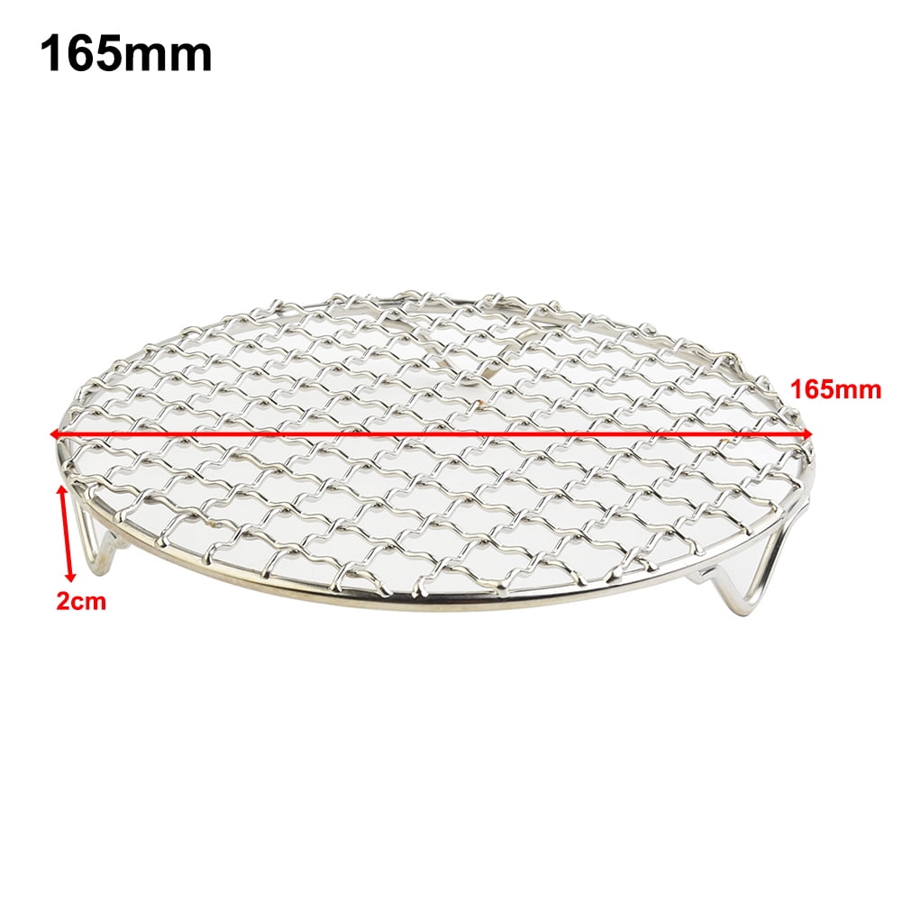 Round Cooling Rack Stainless Steel Cross Wire Barbecue Grill Net Racks
