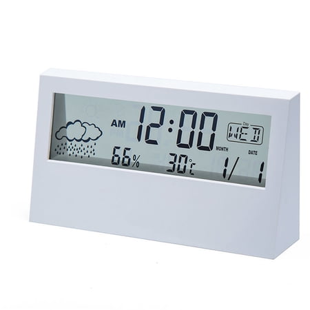 Multitrust Digital Alarm Clock Transparent/ Backlight Electronic Clock
