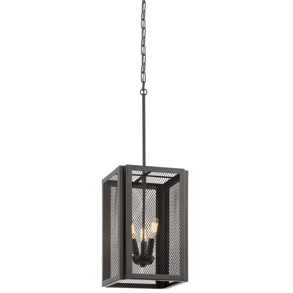 Aztec Lighting Transitional 3-light Bronze Finish Steel Pendant