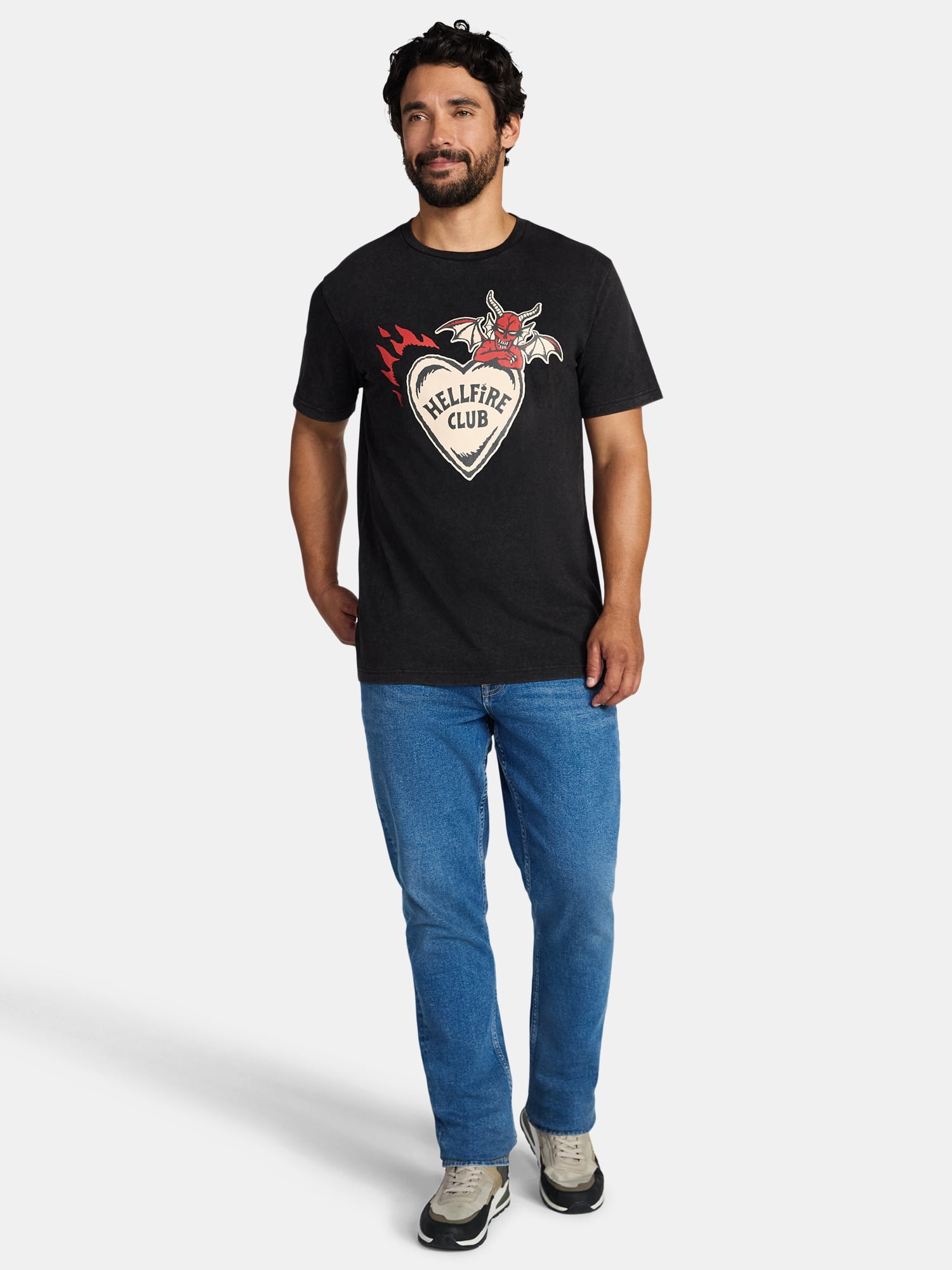 Netflix Stranger Things Valentine's Day Men's and Big Men's Graphic Tee, Sizes XS-5XL