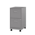 thumbnail image 4 of Pemberly Row 18" 2-Drawers Metal Mobile Vertical Filing Cabinet in Arctic Silver, 4 of 16