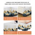thumbnail image 6 of Abstract Art Bed Skirt Queen Size 16&nbsp;Inch Drop, Illustration Mountains Oil Painting Wrap Around Dust Ruffle Bedskirts, Wrinkle & Fade Resistant Easy Fit Bedskirt with Adjustable Elastic, 6 of 8