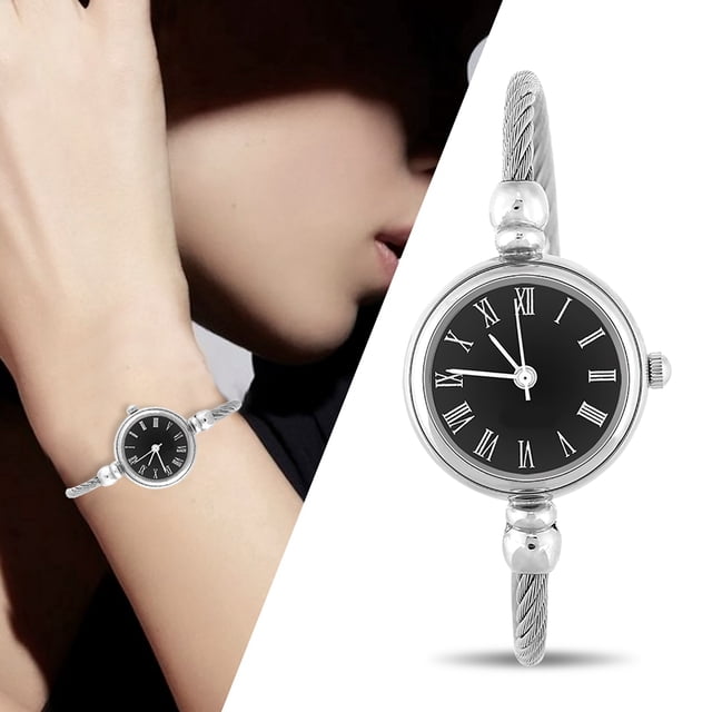 Reloj de pulsera Bling Bling Reloj analógico redondo de Cuarzo para mujer