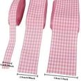 thumbnail image 3 of 5 Yards Gingham Ribbon Plaid Ribbon for Gift Wrapping Party Wedding Christmas Decoration, 3 of 4