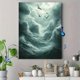 thumbnail image 4 of Qisvanset 12x16 Inch 2D Flat Framed Canvas Art, Bird Soar Stormy Cloud Moody Nature Serene Space Home Wall Decor, 4 of 5