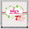 thumbnail image 2 of Strawberry Girl Dots Custom Baby Shower Backdrop, 2 of 6