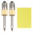 thumbnail image 1 of 2 Pcs Soldering Iron Tip with Sponge E10 Interface Welding Tips USB Soldering Tip Soldering Tools Set B Type,2 x Soldering Iron Tip 1 x Sponge,Gold, 1 of 7