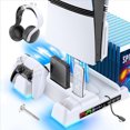 thumbnail image 1 of PS5 Pro Cooling Stand with LED Controller & Charging Station – 3-Level Fan Cooling Dock for PlayStation 5 / Slim / Pro, Includes Controller Charger and Accessories Kit, 1 of 6