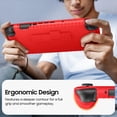 thumbnail image 3 of FINTIE Case for Nintendo Switch 2 (2025) with Game Card Slots, Soft Silicone [Anti-Slip] Shock Proof Protective Cover, Ergonomic Grip Case, Red, 3 of 10