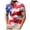 Hot Pink, variant on Men's T Shirts Short Sleeve Polo Tops Lapel Button Down Funny Star Flag Printed Graphic Men Shirts