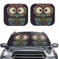 thumbnail image 2 of Fotbe Boho Owl Juego de 2 Piezas de Parasoles para Parabrisas | Bloqueador Solar para Auto | Accesorios Plegables para Protección Solar Interior-Medium, 2 of 6