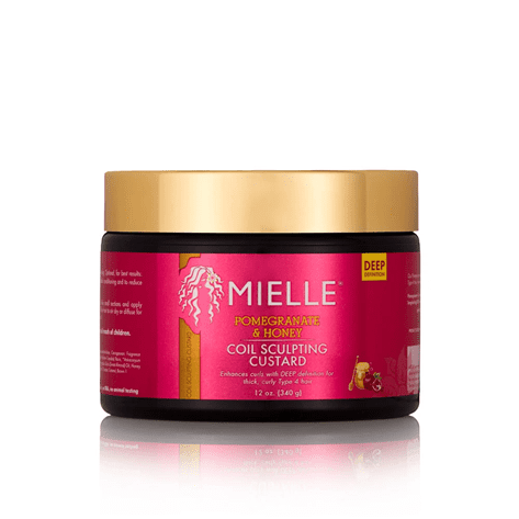 Mielle Organics Pomegranate & Honey Moisturizing Curl Sculpting Custard Hair Styling Cream, 12 oz