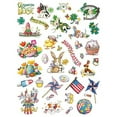 thumbnail image 2 of Mary Engelbreit Year-Round Holidays Sticker Value Pack - 109 Stickers, Three 8-1/2" x 11" Sheets, Easter, Halloween, Christmas, 2 of 3