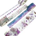 thumbnail image 3 of Wrapables Decorative Washi Tape Box Set (10 Rolls), Purple Tones, 3 of 8
