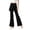 V45-Black, variant on WhouRiu Girls Casual Flared Pants Fashion Solid Color Elastic Waist Loose Trousers Kids Comfortable Lightweight Everyday Wear,5-6 Years