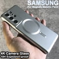 thumbnail image 2 of Succión Magnética Pintura Metal Original Para Apple Magsafe Funda Samsung Galaxy S21 S23 Fe S22 Plus S23 Ultra 10H 4K Cámara Vidrio Cubierta Completa Carcasa, 2 of 5