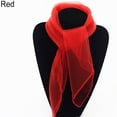 thumbnail image 1 of Opolski Women Fashion Pure Candy Color Soft Chiffon Silk Neck Scarf Square Wrap Shawl, 1 of 9