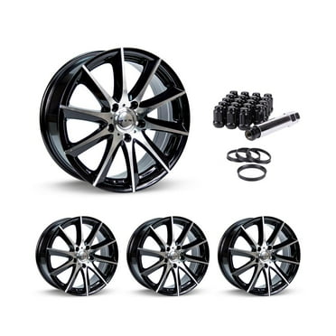 15 Inch Black Rims (Set of 4) for 2007-2009 Pontiac G5, RTX 81338-EI