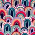 thumbnail image 3 of Brightly Color Rainbows Wallpaper Peel-and-Stick - 25"W x 225"H, 3 of 3