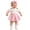 A-Pink51, variant on OSOLU Baby Girls Bodysuits Short Sleeve Plaid Newborn Infant Romper Dress With Headband Socks 3 Piece Set Stylish Onesie