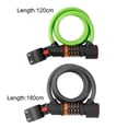 thumbnail image 4 of LJNYFDC Secure Bike Lock Bike Lock with Tail Light High Security Heavy Duty 5 Digit Re settable Combination Bike Cable Lock with Taillight, 4 of 7