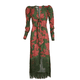 thumbnail image 1 of Vestido largo con flecos Candelaria J&B color verde para mujer, 1 of 3