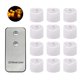 thumbnail image 2 of Yuarrent 12 Uds. Bombilla parpadeante realista y brillante, funciona con pilas, sin llama, luces LED para té, velas, luces para ventana, acampada al aire Iluminación navideña Yuarrent HA012977-00, 2 of 6
