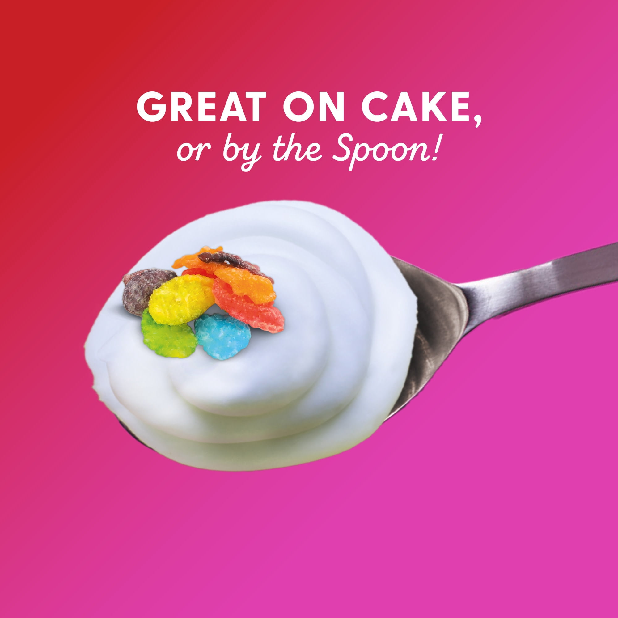 Duncan Hines EPIC Fruity Pebbles Flavored Frosting, 14 oz Can