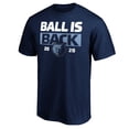 thumbnail image 2 of Men's Navy Memphis Grizzlies Ball Is Back T-Shirt, 2 of 3