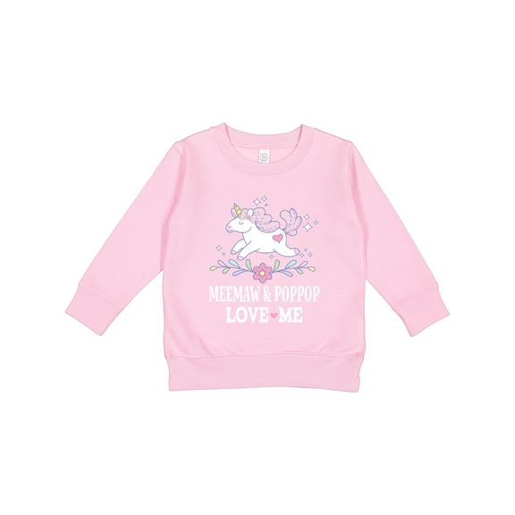 Inktastic Meemaw and Poppop Unicorn Toddler Sweatshirt