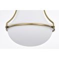 thumbnail image 6 of Nuvo Lighting Valdora 1 Light Pendant - 14 Inches - Natural Brass Finish - White Opal Glass - Natural Brass, 6 of 17