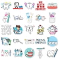 thumbnail image 3 of vlrwzc 50pcs Funny Cartoon Tooth Stickers for Graffiti Decals Laptop Scrapbook Retro Vinyl Sticker Phone Luggage Decoration Waterproof Sticker Party Supplies, 3 of 7