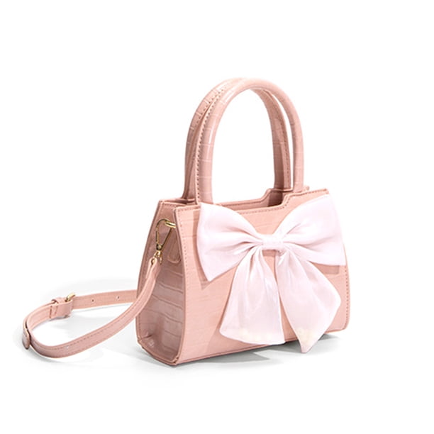 Bolso bandolera de moda para mujer, diseño de lazo grande, bolso pequeño de Color sólido Likrtyny Para Estrenar