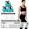 thumbnail image 4 of Syenll 3 Pack Racerback Sports Bras, Seamless High Impact Bra with Pad for Women Yoga Gym Workout Fitness, XL Size (Blue, Black, Gray), 4 of 9