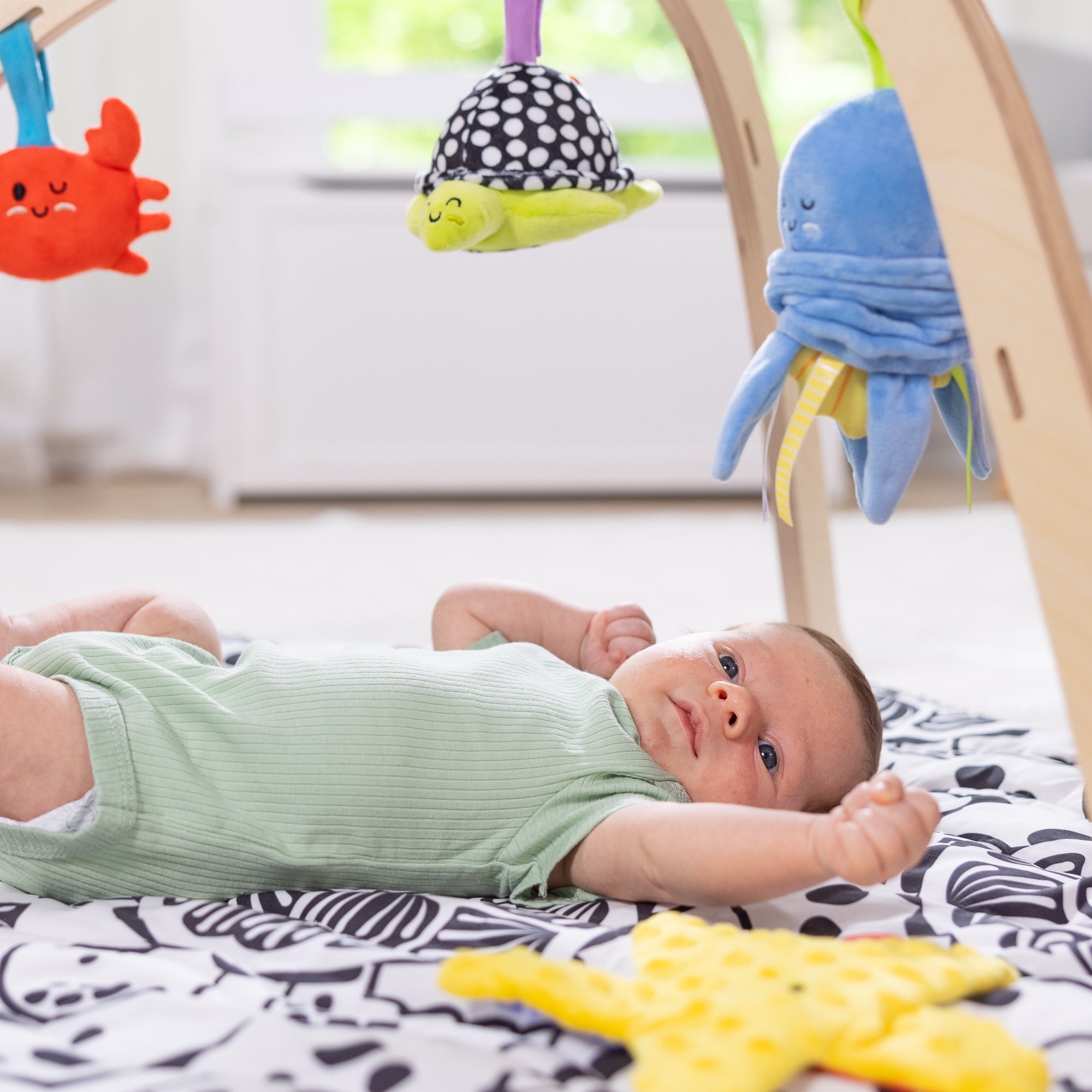 Melissa & Doug Ocean Easy-Fold Play Gym Developmental Toy for Infants up to 9 Months - FSC Certified