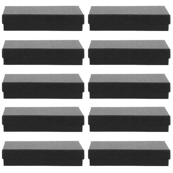 GOOHOCHY Portable Watch Case with Sponge for Storage Black Paper Material Design 10pcs