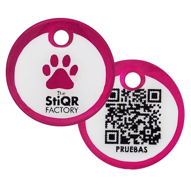 ID Mascotas para Razas Pequeñas The StiQR Factory ID Mascotas Metal 20mm. (Recomendado para razas Pequeñas.)