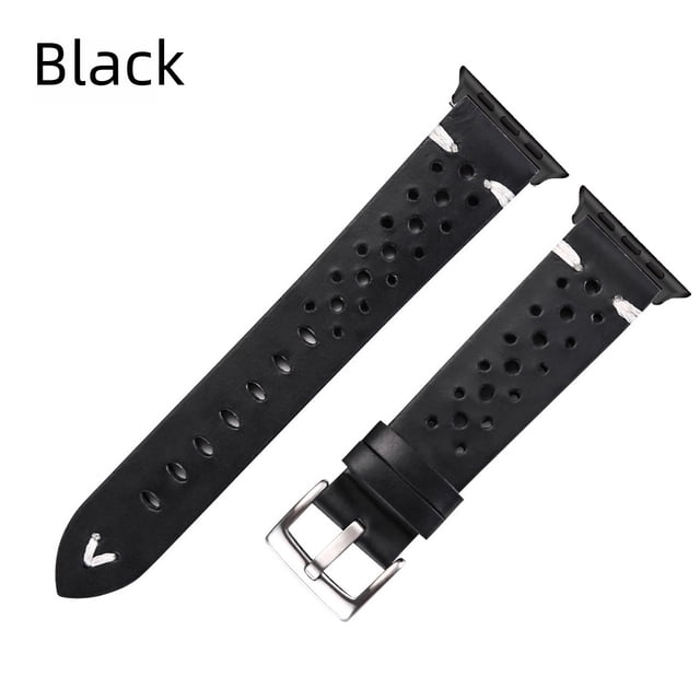 Adecuado para correa de cuero de Apple Correa de reloj de piel de vaca con cera de aceite vintage Adaptada a Apple Watch