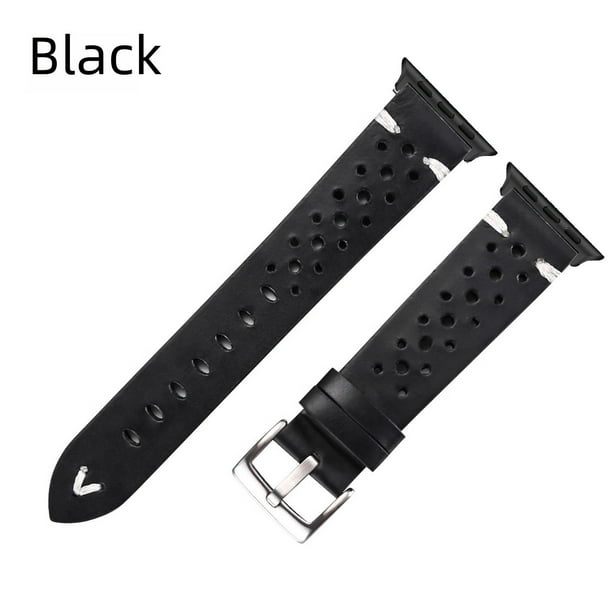 Adecuado para correa de cuero de Apple Correa de reloj de piel de vaca con cera de aceite vintage Adaptada a Apple Watch