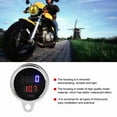 thumbnail image 4 of Motorcycle LED Digital Voltmeter Tachometer Gauge Metal Odometer Speedometer Light Universal Installation Silver Red Blue, 4 of 7