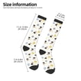 thumbnail image 5 of Fotbe Cute Cat print Women's Men's Novelty Crew Socks Cotton Socks Knee High Socks for Walking,Running,Nurses,Pregnancy, 5 of 9